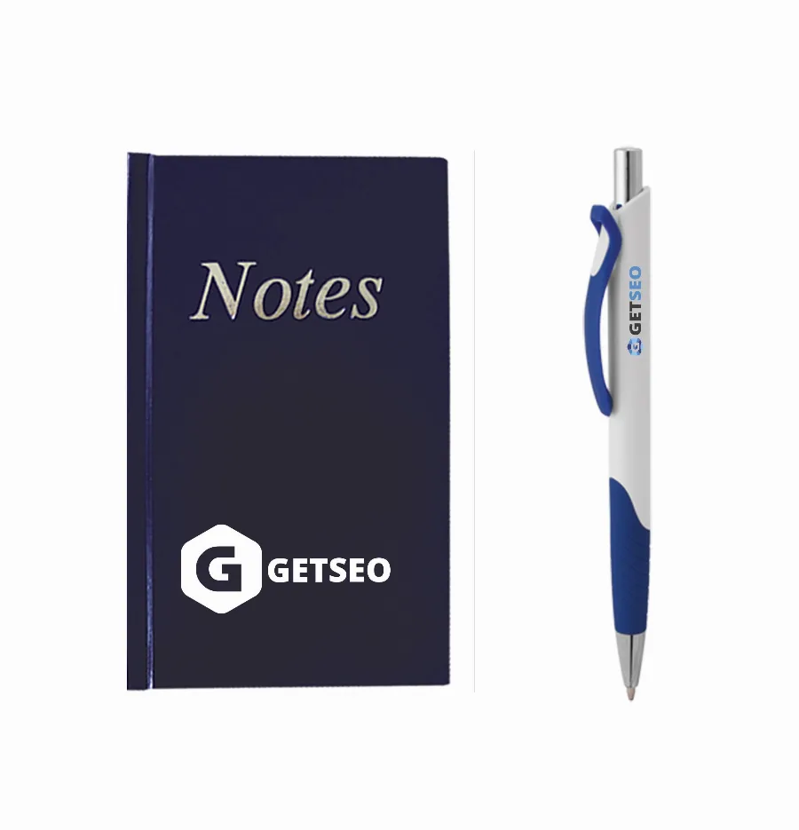 Notebook with a pen