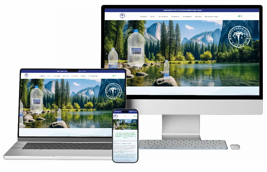 Development of the Lenovo-water website — Corporate websites by GetSEO